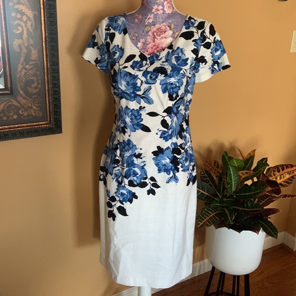 Talbots Floral Sheath Dress